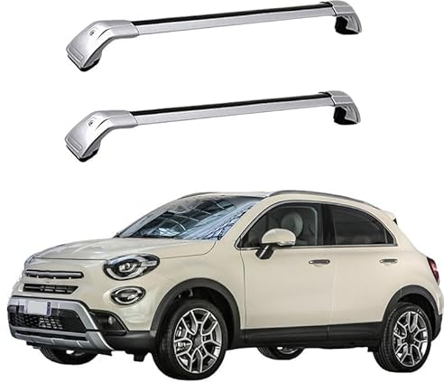 YJTYC Dachträger, Universal Dachträger für FIAT 500X, eine offene Reling, Top-Performance Dachträger, Dachrelings mit Abstand,B