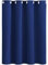 AMZYU Vorhang mit U-Band für Schiene, 80 x 200 cm Schöner Weicher, Sichtschutz Gardinen Verdunkelungsvorhang, Blickdicht Waschbar Größe Und Farbe Wählbar, Dunkelblau