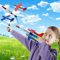 ideallife Airplane Launcher Toys, Wurfschaum Glider Flugzeuge mit 2 Schaumstoffflugzeugen und Katapult Rakete, Outdoor Sports Flying Toys 3-12 Jahre alte Jungen Mädchen Geburtstagsgeschenke