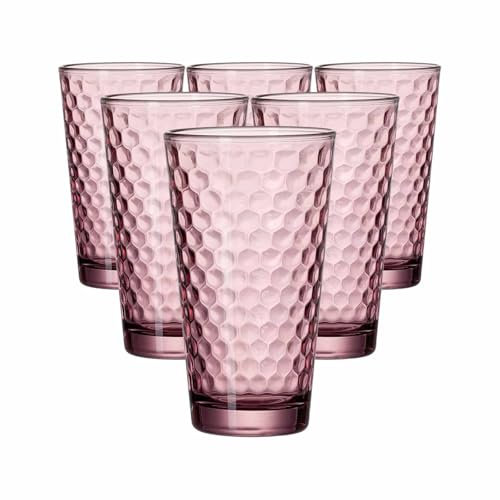 Ritzenhoff & Breker Longdrinkgläser-Set Favo, 6-teilig, Berry, Glas