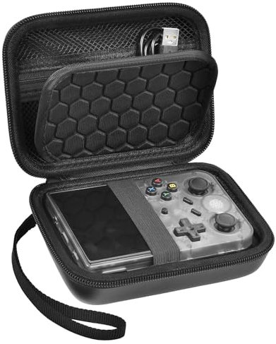 Générique éTui De Console De Jeu Portable éTui De Transport De Sac Housse pour Anbernic Rg35xx Rg353v Rg353vs Sac De Voyage Dur Portable Accessoires De Jeu.