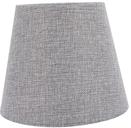 BESTYASH Abat Jour pour Lampe de Table Couverture de Lampe Cylindrique Grise Remplaçante et pour de Chevet et Bureaux Design Élégant et Pratique