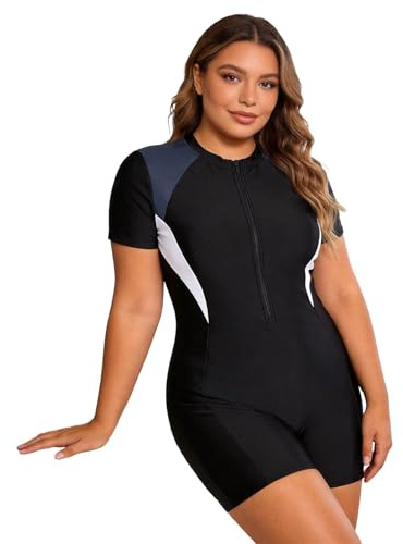 Combinaison en néoprène pour femme - Sans manches - Fermeture éclair - Pour adulte - Maillot de bain une pièce - Pour la plage - Combinaison de plongée légère - Pour l'extérieur