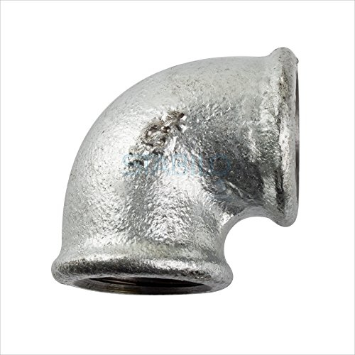 Stabilo-Sanitaer Rohrwinkel 2 Zoll DN50 2xIG Winkel Temperguss Fitting Gewindefitting Tempergussfitting Rohrfitting