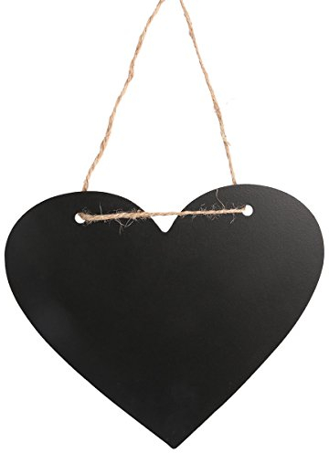 ULTNICE Herz Tafel Hochzeit Deko Tafel mit Schnur