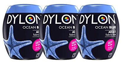 Neue Dylon 350g Meerblau Maschinenfarbstoff Aushülsen 3 Pack