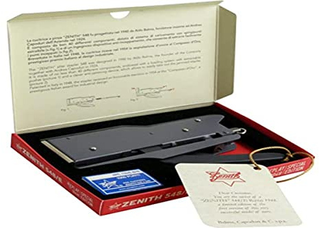 Zenith Heftzange (6/4 bzw. 6/6), Geschenkset Special Edition Replay 1948, Vollmetall, anthrazit, Designklassiker Made in Italy