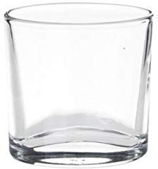 Visiodirect Lot de 6 Gobelets Ellipse en Verre - 9cl