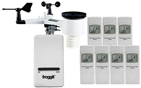 froggit DP1500 WiFi Internet Funk Wetterstation Bridge WLAN Wettercenter System Set 7