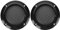 2PCS 2 Pulgadas Cubierta de Altavoz, Decoración de Metal de Acero Malla Anillo de Coche, Rejilla de Protección para Bocina (Negro)