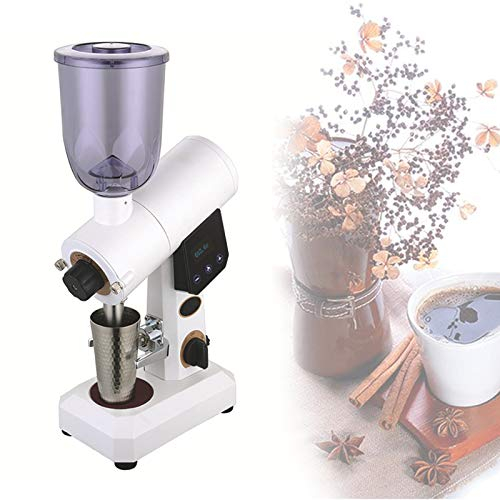 YSNJIN Molinillo De Especias Y Café Eléctrico Molinillo Eléctrico De Café Grinder con Cuchillo Afilador Profesional Y Gran Capacidad para Cocina Doméstica,Blanco