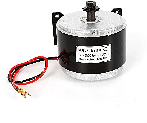 Fetcoi 250W DC Elektrobürste Permanent Magnet Wasserdichter Motor 24V for DIY Elektroroller Go-Kart