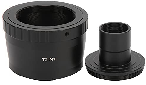 Goshyda T2-Mount-Kameraobjektivadapter für N1-Mount-Kamera und Mikroskopadapter mit 23,2-mm-Okularanschlüssen, Geeignet für N1-Mount-Spiegelreflexkamera
