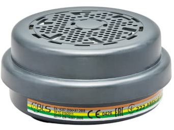 BLS filtro per 4600 | 8 filtri | Certificate CE | connessione a baionetta | per semimaschere e maschere intere | Protezione da gas vapori e particolati tossici | Made in Italy | confezione singola