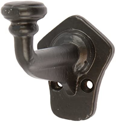 Hammer and Tongs Flat Top Larder Hook - W40mm X H70mm - Schwarz