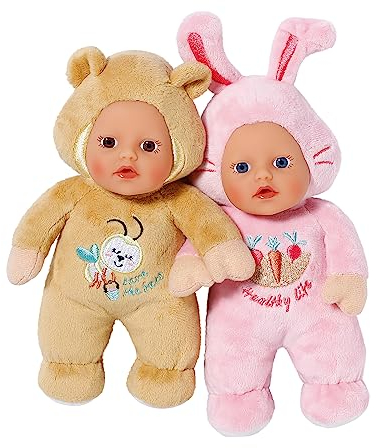 BABY born for babies Cutie, weiche Puppe mit Knisterfolie, 18 cm große Puppen, 832301 Zapf Creation