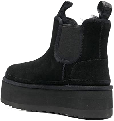UGG Neumel Platform Chelsea, Stivali Donna, Nero, 41 EU