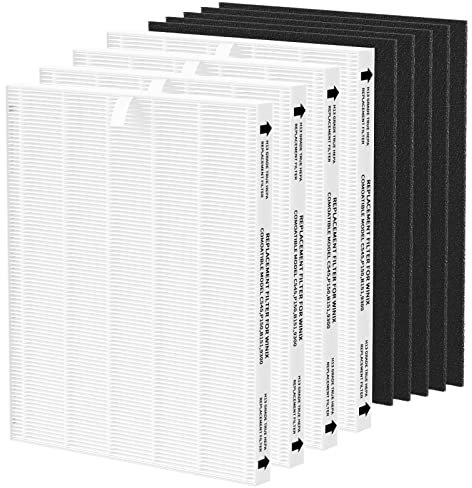 GoKBNY Confezione da 4 filtri HEPA di ricambio C545 compatibili con purificatore d'aria Winix C545, filtro Ture HPEA S, codice articolo 1712-0096-00