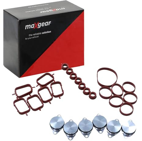 MAXGEAR 70-0107 Dichtungssatz Ansaugkrümmer Kompatibel mit BMW 3 Touring E91 3 Limousine E90 3 Limousine E46 5 Limousine E60 5 Touring E61