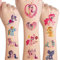 8 Blätter Little Pony Tattoo Kinder, 200+ Wasserfeste Temporäre Kindertattoos Hautfreundlich Sticker