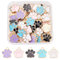 SUPERFINDINGS 80 Stück 5 Farben Hund Pfotenabdruck Charms Legierung Emaille Fußabdruck Anhänger 17.5x16 mm Tier Fußabdruck Chunk Charms Für DIY Schmuckherstellung Halskette Armband, Loch: 2 mm