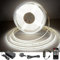 TTWAY COB LED Strip Lights, Dimmable LED Strip Kit 6000K, Super Bright 24V LED Tape Lights CRI90+ with RF Remote and UKCA Power Supply for DIY Home Decoration, 10M, 3840LEDs, Cool White.