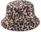 GALPADA Leoparden Muster Weiblicher Becken Hut Packbare Fischermütze Fischerhüte Für Die Bucket Hats Für Damen Frauen- -eimerhut Sonne Wildleder Wintermütze Fräulein Beiläufig