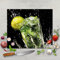 banjado Schneidebrett Glas mit Motiv Brasilianischer Cocktail - großes einteiliges Glasschneidebrett rechteckig 60 cm x 52 cm - auch verwendbar als Schneidebrett Herdabdeckung