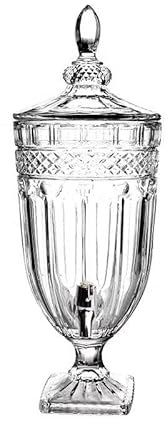 AAPIE Distributeur de boissons en verre - Bocal en verre - Seau à boissons froides - Cafetière à thé - Bouteille de jus en cristal gaufré