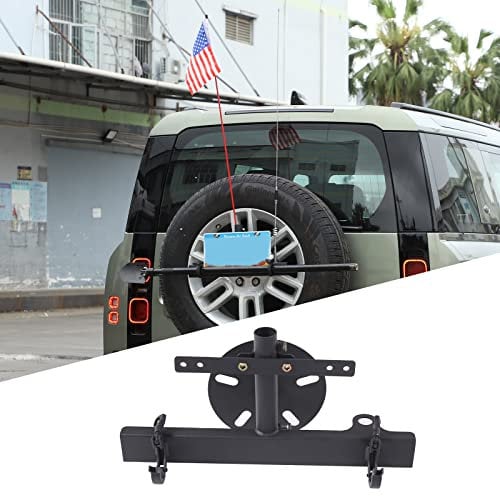 DIYUCAR Aluminium Alloy Car Tailgate Antenna Flag Holder Mounting Bracket For LR Defender 90 110 130 2004-2023 Auto Accessories (For Defender 2004-2019)
