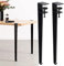 Pieds de serrage de table réglables, 2 pieds de table amovibles en fer, pieds de meubles en métal, pieds de bureau de salle à manger en forme de F, pour table basse, banc, console de meubles, concept