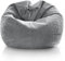 Aiire Sitzsack Cord für Kinder Mädchen - Bean Bag Chair Flauschig mit Füllung - Bodenkissen Grob, Chill Sessel für Erwachsene und Deko Jungen – Relaxo Sitzsäcke XXL für Kuschelecke Grau