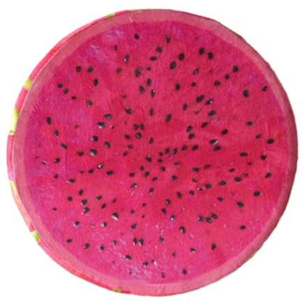 Imtrub Runde Fruchtkissen Obstkissen, lustiges Gefüllte Wurfkissen Frucht-Kissen Bodenkissen Stuhlkissen Tatami für Zuhause, Kindercouch, Klassenzimmer, 39 cm