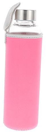 MAGICLULU Bouteille Eau Verre Borosilicate Avec Infuseur Thé Bouteille De Voyage Portable Avec Manchon