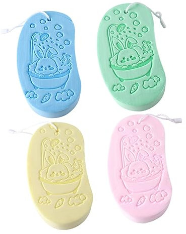 minkissy Éponge De Bain Brosse De Bain Arrière Pelle Et Brosse En Bois Outils De Nettoyage Diffuseur D'Huile Essentielle De Voiture Outils Pour Enfants Capsules De Lavage Éponge De