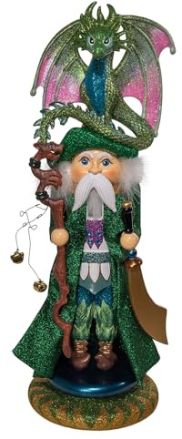 Kurt Adler 18-inch Hollywood Nutcrackers™ Wizard with Dragon Nutcracker