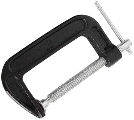 Zeromall 10,2 cm C-Klemmen-Set, robuste Stahl-C-Klemme, Industriestärke, C-Klemmen für Holzbearbeitung, Schweißen und Bauen (1 Stück)