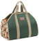 STBoo Bolsa de transporte de leña: portador de leña resistente | Portador grande de leña | Soporte de leña para chimenea al aire libre, camping, barbacoa, interior, accesorios de estufa de leña, color