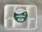 aangel Enterprise Pack of 25 Large Premium Quality Strong Party Plates 6 Compartment Dinner Plates 100% Compostable and Biodegradable Lunch Party Plates Strong Disposable Dinner Plates Dinner Dishes