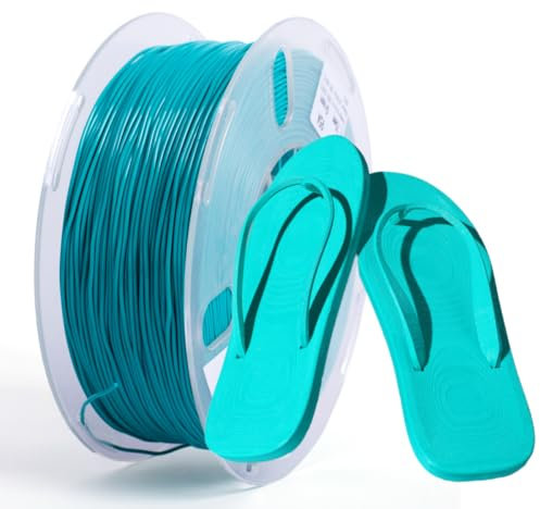 PRILINE TPU Filament, PRILINE High Flow/High Speed Printing 95A TPU Flexible Soft 3D Printer Filament 1KG 1.75mm Spool,Support Fast Printing, Green