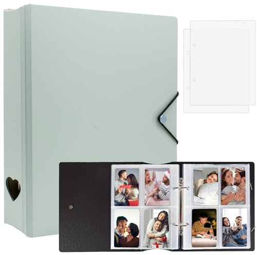 200 Taschen Fotoalbum für Fujifilm Instax Mini 11 12 9 8+ 8 7+ LiPlay Film, Fotokarten Binder für Polaroid SnapTouch PIC-300 Z2300 Fotodrucker, 2x3 Fotobuch für Kpop Card (Mint)