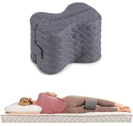 Vitapur Orthopädisches Kniekissen - Memory-Foam Beinstützkissen für Seitenschläfer - Unterstützt Wirbelsäulenausrichtung, Reduziert Rücken- & Hüftschmerzen - Atmungsaktiver, Waschbarer Bezug