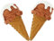 DRESSOOS Lot De 2 Moules À Glace Artificiels, Multifonctions, pour Présentation De Desserts, Glaces Artificielles, Cornet De Glace Réaliste
