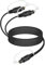 YANBORONSN Toslink Digital Optic Fiber 1 in 2 Out,1 Male Input 2Male Output,1x2 Digital Audio Splitter Cable,Suitable for Home Theater TVs,Amps,Soundbar,VD/CD Player 1.5M