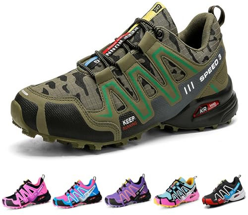 Gienslru Ortho Trekking Schuhe Herren, OrthoTrekking Pro - Ergonomische Schmerzlindernde Trekking u.-Wanderschuhe - Verhindert Ausrutschen (L, Erwachsene, 42, Numerisch, EU Schuhgrößensystem, M)