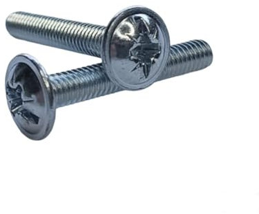 20 pcs Door Knob Handle M4 x 50mm Screws for Kitchen, Bedroom, Drawer, Cabinet, wardrobe, Door Zinc Plated - M4 Machine Zinc Plated Screws