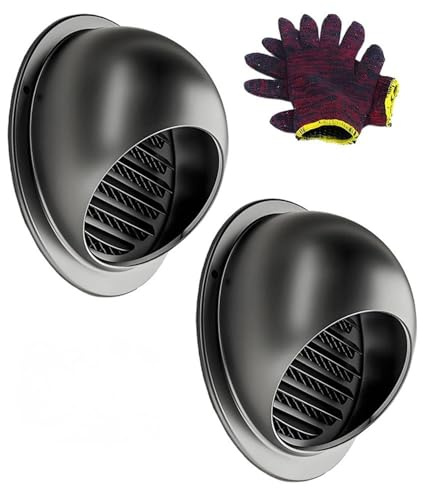 Ventilation Hotte Murale Ronde 70-200mm Sortie D'air Murale En INOX, Grille D'Aération Bouche De Sortie Grille, Pour Bureau Cuisine Salle De Bain(200mm 1pack)