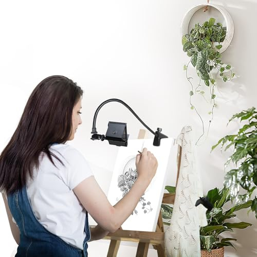 Camera Lucida Drawing Tool for Artists, Updated Version The Professional Drawing Tools with Adjustable Pea Jig Projector Painting Tools, Black