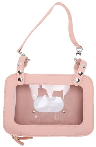 Baby-Feuchttücher-Spender, Windel-Organizer, Tasche, Geldbörse, PU-Leder, Kinderwagen, Feuchttücher-Halter, Tasche für Neugeborene, Reisen, Outdoor (PINK)