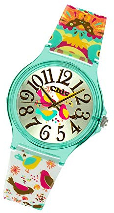 tee-wee Jugend-Armbanduhr mit Quarzwerk der Marke Chic Watches - Anime Style Vogel - Produktnummer: D1UC029 - EIN Angebot von Fit4Style